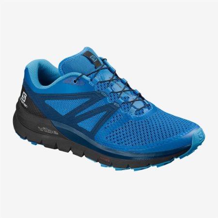Salomon SENSE MAX 2 Mens Trail Running Shoes Blue UK XDZF